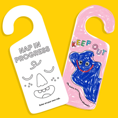 A printable door hanger for hairy, scary monster-free bedrooms.